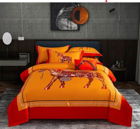 Horse Cotton Bedding 4Pcs 0512