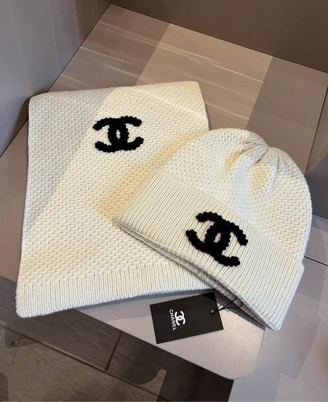 Chanel scarf hat dx32