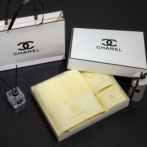 Chanel 浴巾70X145cm 毛巾35X75cm 小方巾35X35cm 08