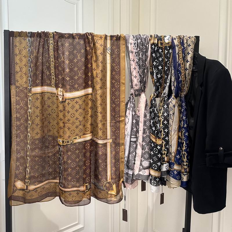 LV silk scarf 180-90cm E01