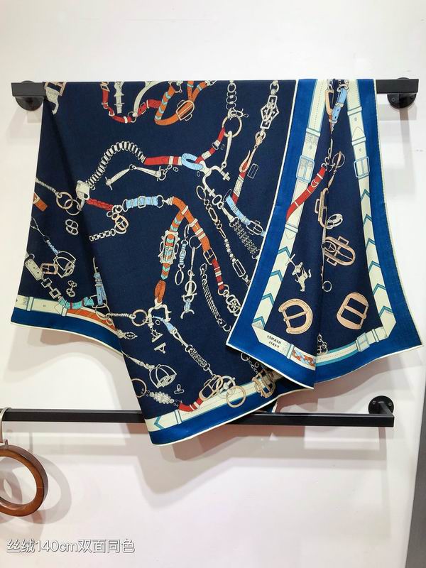 Hermes Scarf 140X140cm 70% 30%˿ E090130