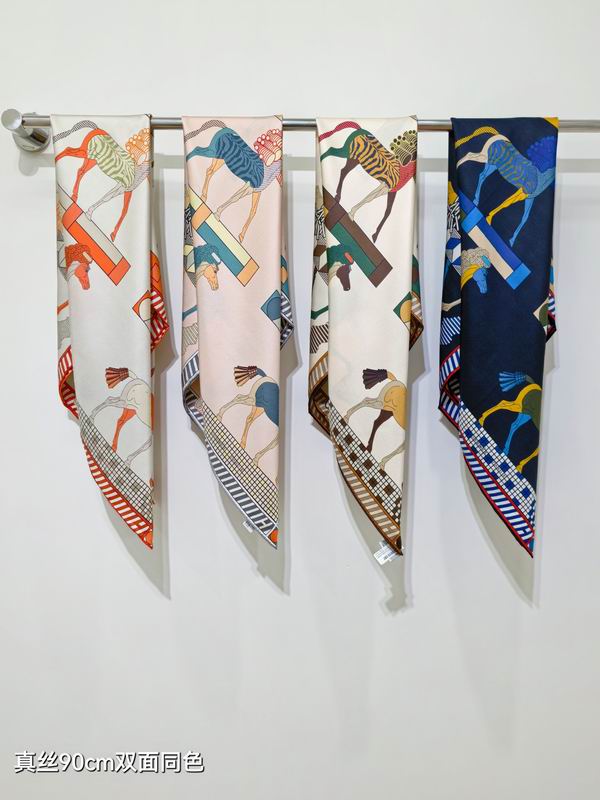 Hermes silk Scarf 90X90cm E090138