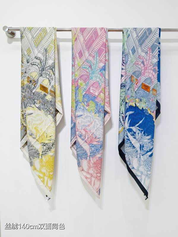 Hermes scarf 140X140cm 70% 30%˿ E090601