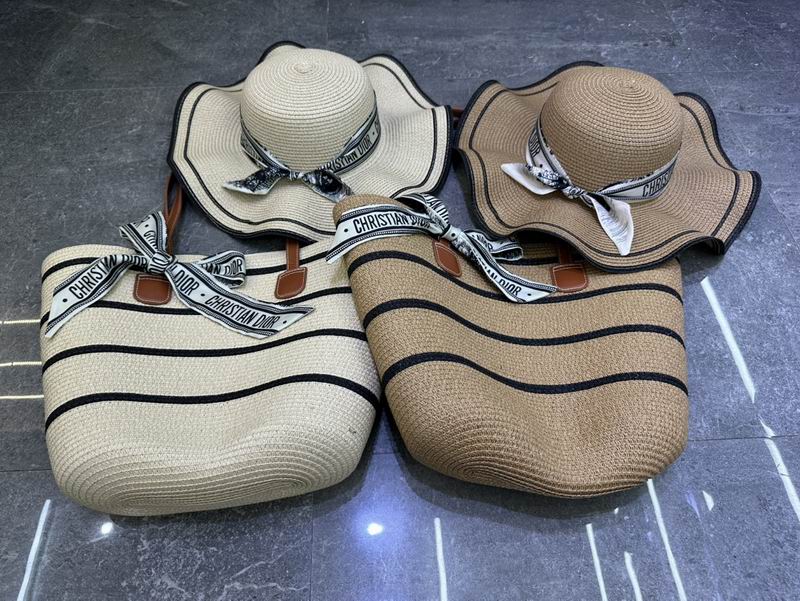 Dior beach bag hat