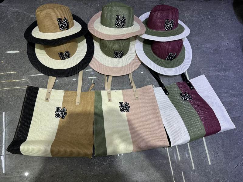 LV beach bag hat 0414